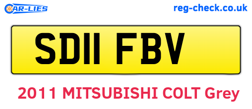 SD11FBV are the vehicle registration plates.