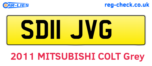 SD11JVG are the vehicle registration plates.