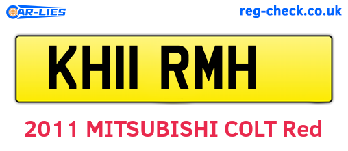 KH11RMH are the vehicle registration plates.