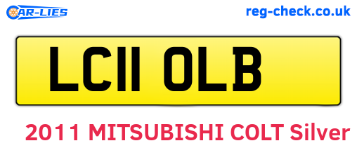 LC11OLB are the vehicle registration plates.