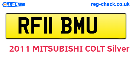 RF11BMU are the vehicle registration plates.