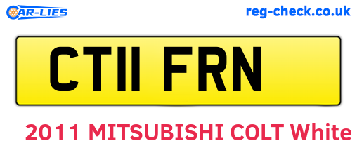 CT11FRN are the vehicle registration plates.