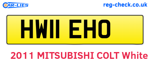 HW11EHO are the vehicle registration plates.