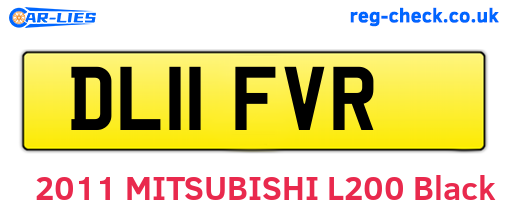 DL11FVR are the vehicle registration plates.