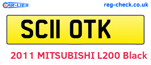 SC11OTK are the vehicle registration plates.