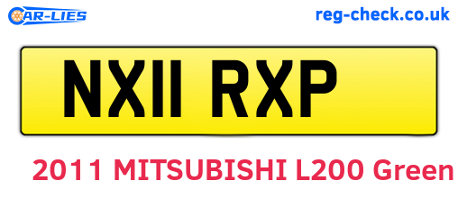 NX11RXP are the vehicle registration plates.