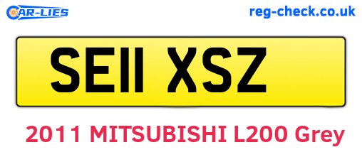SE11XSZ are the vehicle registration plates.