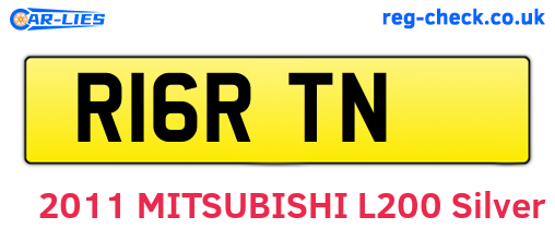 R16RTN are the vehicle registration plates.