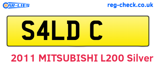 S4LDC are the vehicle registration plates.