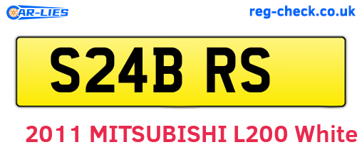 S24BRS are the vehicle registration plates.