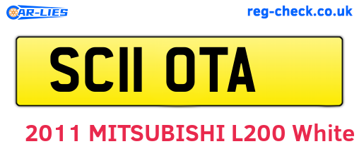 SC11OTA are the vehicle registration plates.