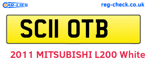 SC11OTB are the vehicle registration plates.