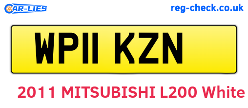 WP11KZN are the vehicle registration plates.