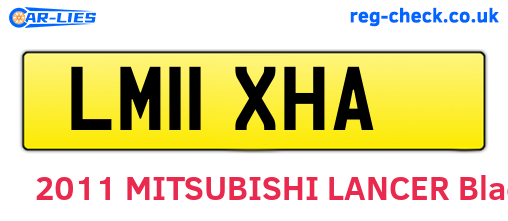 LM11XHA are the vehicle registration plates.