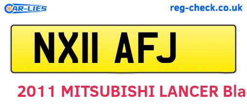 NX11AFJ are the vehicle registration plates.