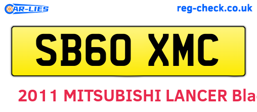 SB60XMC are the vehicle registration plates.