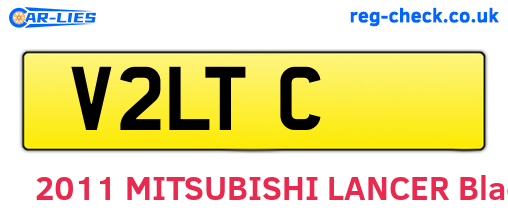V2LTC are the vehicle registration plates.