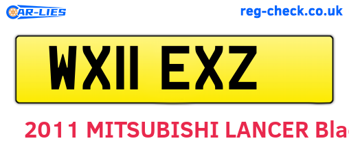 WX11EXZ are the vehicle registration plates.