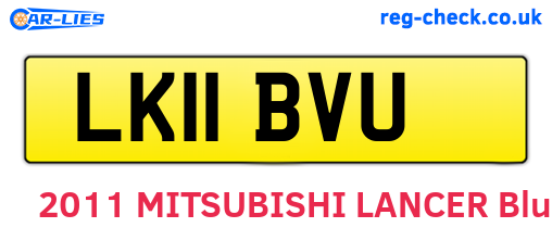 LK11BVU are the vehicle registration plates.