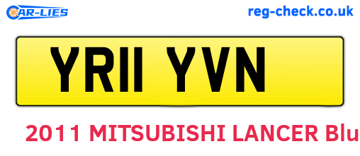 YR11YVN are the vehicle registration plates.