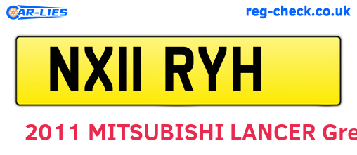 NX11RYH are the vehicle registration plates.