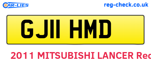 GJ11HMD are the vehicle registration plates.