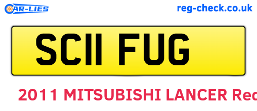 SC11FUG are the vehicle registration plates.