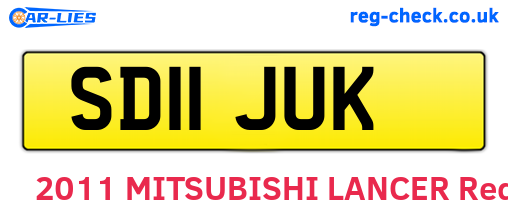 SD11JUK are the vehicle registration plates.