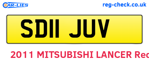 SD11JUV are the vehicle registration plates.