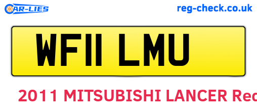 WF11LMU are the vehicle registration plates.