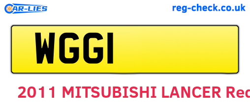 WGG1 are the vehicle registration plates.