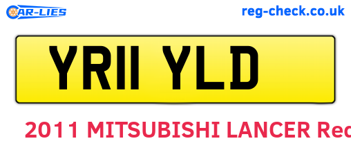 YR11YLD are the vehicle registration plates.