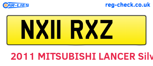 NX11RXZ are the vehicle registration plates.