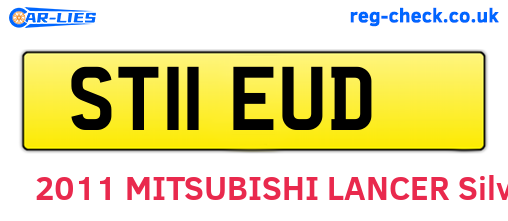 ST11EUD are the vehicle registration plates.