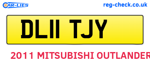 DL11TJY are the vehicle registration plates.
