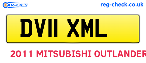 DV11XML are the vehicle registration plates.
