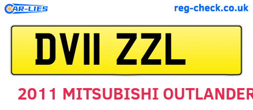 DV11ZZL are the vehicle registration plates.