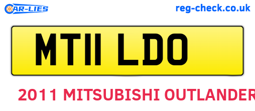 MT11LDO are the vehicle registration plates.