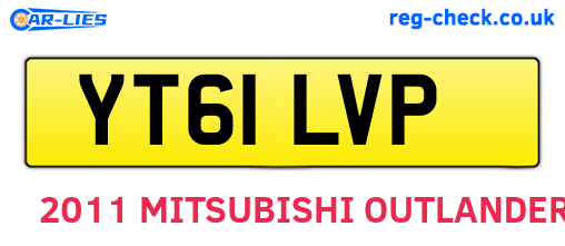 YT61LVP are the vehicle registration plates.