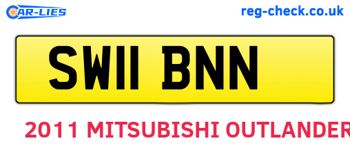 SW11BNN are the vehicle registration plates.