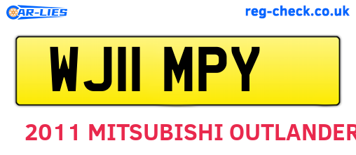 WJ11MPY are the vehicle registration plates.