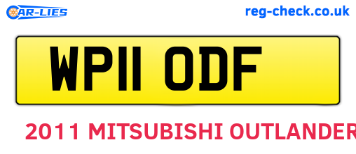 WP11ODF are the vehicle registration plates.