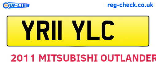 YR11YLC are the vehicle registration plates.
