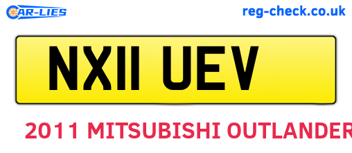NX11UEV are the vehicle registration plates.