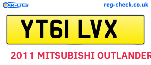 YT61LVX are the vehicle registration plates.