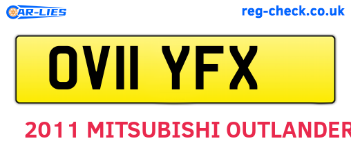 OV11YFX are the vehicle registration plates.