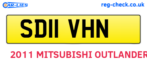 SD11VHN are the vehicle registration plates.