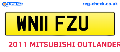 WN11FZU are the vehicle registration plates.