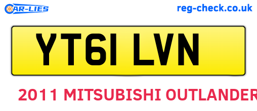 YT61LVN are the vehicle registration plates.