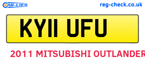 KY11UFU are the vehicle registration plates.